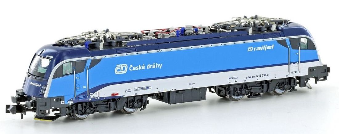 Kato HobbyTrain Lemke H2736 - Czech Electric locomotive Rh 1216 Taurus of  the CD Railjet